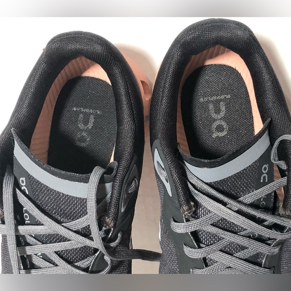On Running Black Sneakers with Pink Accent - Picture 6 of 10